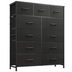 Wlive Tall Dresser For 11.7"D X 35.6"W 42.2"H (11 Drawers), Charcoal Black. Fixed Price $131.95.