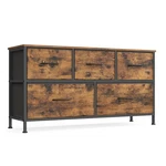 Dresser Chest Of Drawers 5 Fabric Cloud White ULGS322W01S Songmics Bedroom Steel. Fixed Price $59.99.