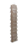 Household Essentials 20-POCKET Closet Hooks Hanging Shoe Organizer, Latte New. Fixed Price $15.00.