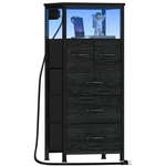 Furnulem Dresser For Bedroom, Tall Nightstand, Vertical Chest With Wood Top, .... Fixed Price $69.61.