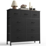 Sweetcrispy 9DRAWER Fabric Dresser Storage Tower With Wood Top And Steel Fram.... Fixed Price $103.76.