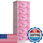 Sorbus Fabric Dresser For Kids Bedroom - Chest Of 6 Drawers Tall Storage Tower. Fixed Price $131.98.