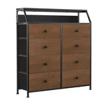 Reahome 8 Drawer Wood Top Storage Dresser With 2 Organizers, Espresso. Fixed Price $114.99.