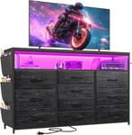 Enhomee Dresser Tv Stand With 10 Drawers For 55" Bedroom Led. Fixed Price $65.00.