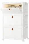Homidec Closet Organizers And Storage 70QT 3 Pack Stackable Bins. Fixed Price $30.00.
