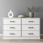 Mainstays Ardent 6 Drawer Dresser, White. Fixed Price $199.99.