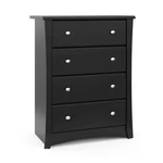 Storkcraft Crescent 4 Drawer Chest (black) Greenguard Gold Certified. Fixed Price $293.61.