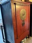 19TH Century Antique Chinese Lacquered Ming Style Wedding Cabinet. Fixed Price $999.00.