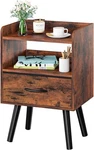 Yoobure With Fabric Drawer, Modern Nightstand, Berry Brown. Fixed Price $59.70.