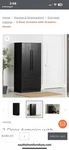 South Shore Furniture 5370038 Pure Black Acapella Wardrobe Armoire With 2 Boxes. Fixed Price $250.00.