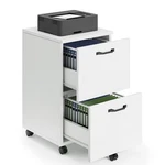 Filing Cabinet 2 Drawer White Rolling Lockable Wheels Wood Wjg Wt Sweetcrispy. Fixed Price $74.99.