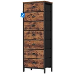 Furnulem Bedroom Dresser With 7 Drawers,tall Industrial Fabric Chest Of. Fixed Price $116.52.