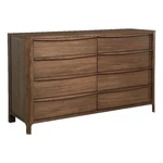 Pemberly Row 8-DRAWER Rectangular Mid-century Wood Dresser In Walnut. Fixed Price $1226.02.