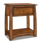 Mission Nightstand Solid Wood Open Shelf End Table Large. Fixed Price $829.00.