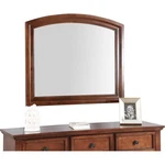 Pemberly Row Modern / Contemporary Wood Frame Mirror In Cherry. Fixed Price $345.55.