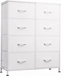 Fabric Dresser For Bedroom, Tall With 8 Drawers, Storage Tower. Fixed Price $85.04.