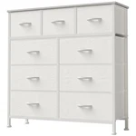 Dumos Dresser For Bedroom, 11.8"D X 39.4"W 39.4"H (9 Drawers), White. Fixed Price $89.99.