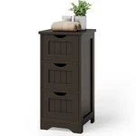 Costway Bathroom Floor Cabinet Freestanding Storage Organizer W/ 3 Drawers. Fixed Price $64.99.
