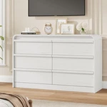 Garvee 6 Drawer For Bedroom 47" Wooden Dressers Chest Closet Organizer. Fixed Price $165.29.