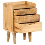 Cabinet Accent Side End Table With Storage Drawers Solid Wood Mango Vidaxl. Fixed Price $212.99.