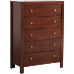 Pemberly Row Transitional 5-DRAWER Solid Wood Bedroom Chest In Cherry. Fixed Price $478.04.