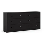 Pemberly Row Contemporary 6 Drawer Double Dresser In Black. Fixed Price $170.95.