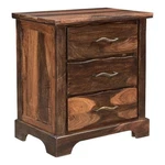 Taran Designs Darcy 3-DRAWER Live Edge Solid Wood Nightstand In Dark Brown. Fixed Price $615.32.