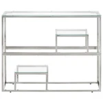 Console Table Living Room Furniture Stainless Steel And Tempered Glass Vidaxl. Fixed Price $171.99.
