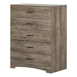 South Shore Step One 5-DRAWER Chest Weathered Oak. Fixed Price $187.56.