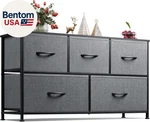 For Bedroom With 5 Drawers, Wide Chest Of Fabric Dresser, Stora. Fixed Price $82.00.