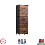 Tall Dresser For Bedroom, Storage Organizer With 7 Fabric Drawers, Night. Fixed Price $106.39.