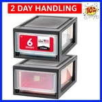 Iris 6 Qt. Plastic Storage Organizer Stacking Drawers, 2-PACK, Stacka.... Fixed Price $34.19.