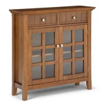 Simpli Home Acadian Wood 36" Transitional Entryway Hallway Cabinet Light G.... Fixed Price $456.66.