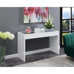 Convenience Concepts Northfield Mirrored Console Table White Wood Finish. Fixed Price $149.41.