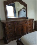 (millennium By Ashley) Big Real Wooden Dresser W/ Mirror, 9 Drawers, 1 Cabinet. Fixed Price $300.00.