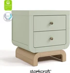 Storkcraft Santorini 2 Drawer Nightstand Certified Color Sage & Driftwood. Fixed Price $149.00.