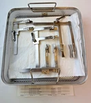 Set Of 4 Millennium Surgical Shanghai Sternal Retractors W Tray Neo Infant Peds. Fixed Price $950.00.