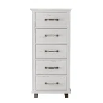 Pemberly Row 24 Inch Wide 5-DRAWER Tall Dresser Antique White. Fixed Price $362.12.