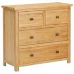 Chest Of Drawers 31.5"X13.8"X29.5" Solid Oak Wood. Fixed Price $366.81.