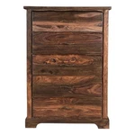 Taran Designs Darcy 5-DRAWER Live Edge Solid Wood Chest In Dark Brown. Fixed Price $1627.34.