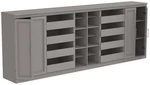 Closetmaid MS-2116-18S4DR2D Modular 107"W Storage Cabinet Smoky Taupe. Fixed Price $1107.84.