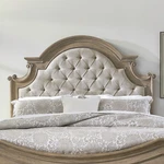 Liberty Furniture Magnolia Manor King Upholstered Panel Headboard - Brown. Fixed Price $811.55.
