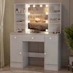 Yamissi Makeup Vanity Table With Led Light Mirror,dessing Stool Set. Fixed Price $148.75.