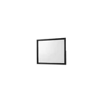 Benjara Rectangular Wooden Frame Dresser Top Mirror, Black And Silver. Fixed Price $156.39.