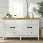 Better Homes & Gardens Modern Farmhouse 56.85" Wide Drawer Dresser. Fixed Price $169.99.