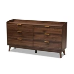 Bowery Hill Mahogany Finish Mid-century 6-DRAWER Wood Dresser. Fixed Price $481.99.