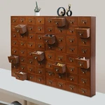 64-DRAWER Storage Cabinet Pine Wood Furniture Tabletop Box For Home. Fixed Price $164.80.
