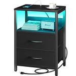 Yoobure With Charging Station, Led Fabric Drawers. Fixed Price $68.29.