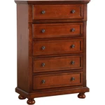 Pemberly Row 53"H X 36"W 18"D Contemporary Drawer Chest In Cherry. Fixed Price $679.95.