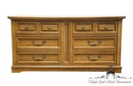 Bassett Furniture Solid Pecan Italian Mediterranean Style 62" Double Dresser .... Fixed Price $1099.99.